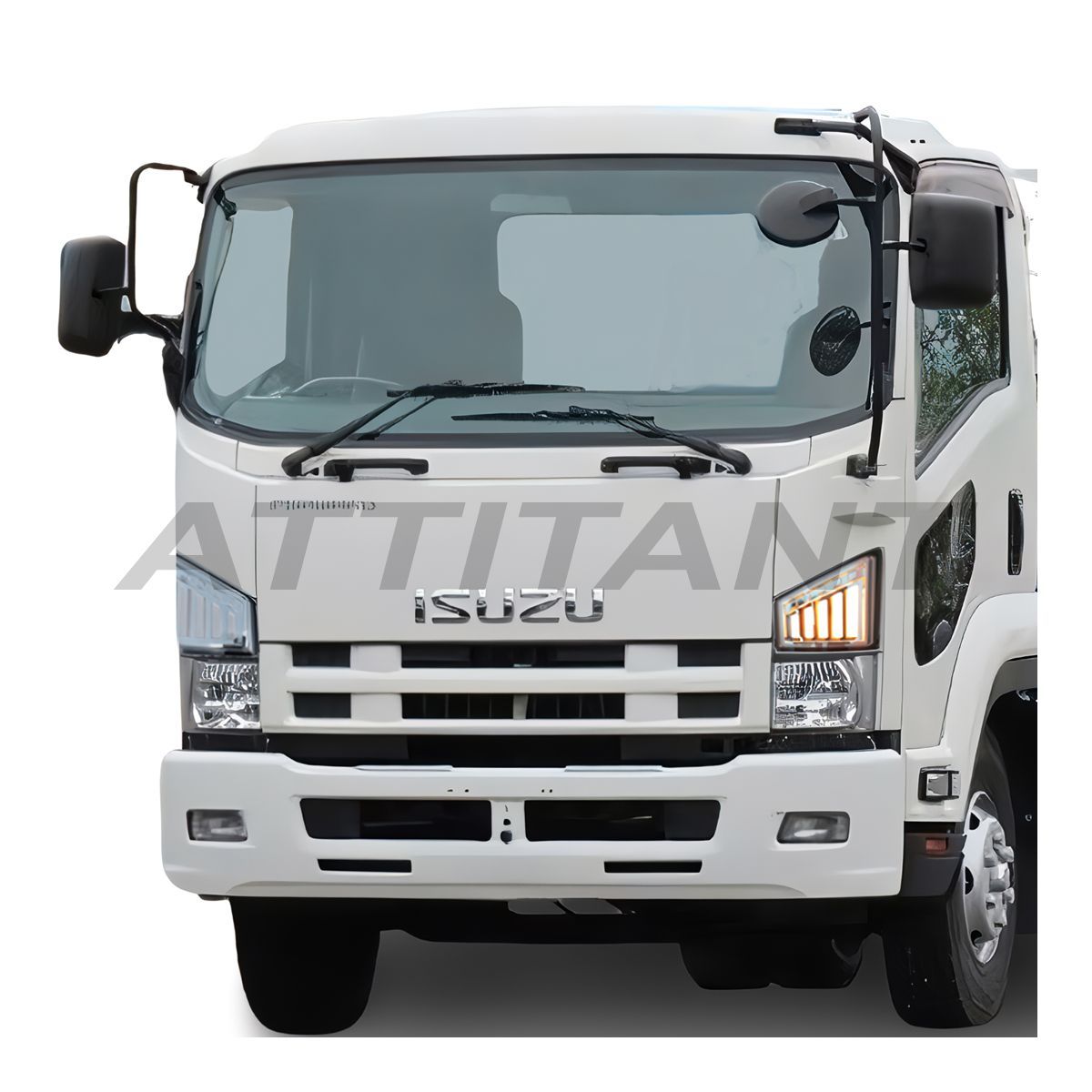 いすゞ 07エルフ ハイキャブ H19/1～H26/11 前期 標準 ワイド メッキ フロント マッドガード 左右セット 泥除け フェンダー 外装 デコトラ