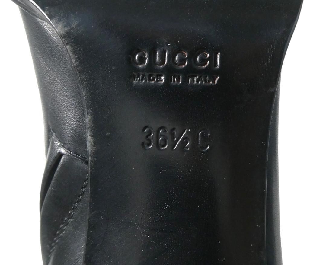 極美品 GUCCI グッチ サイズ36.5 約23.5㎝ ロングブーツ ジョッキー