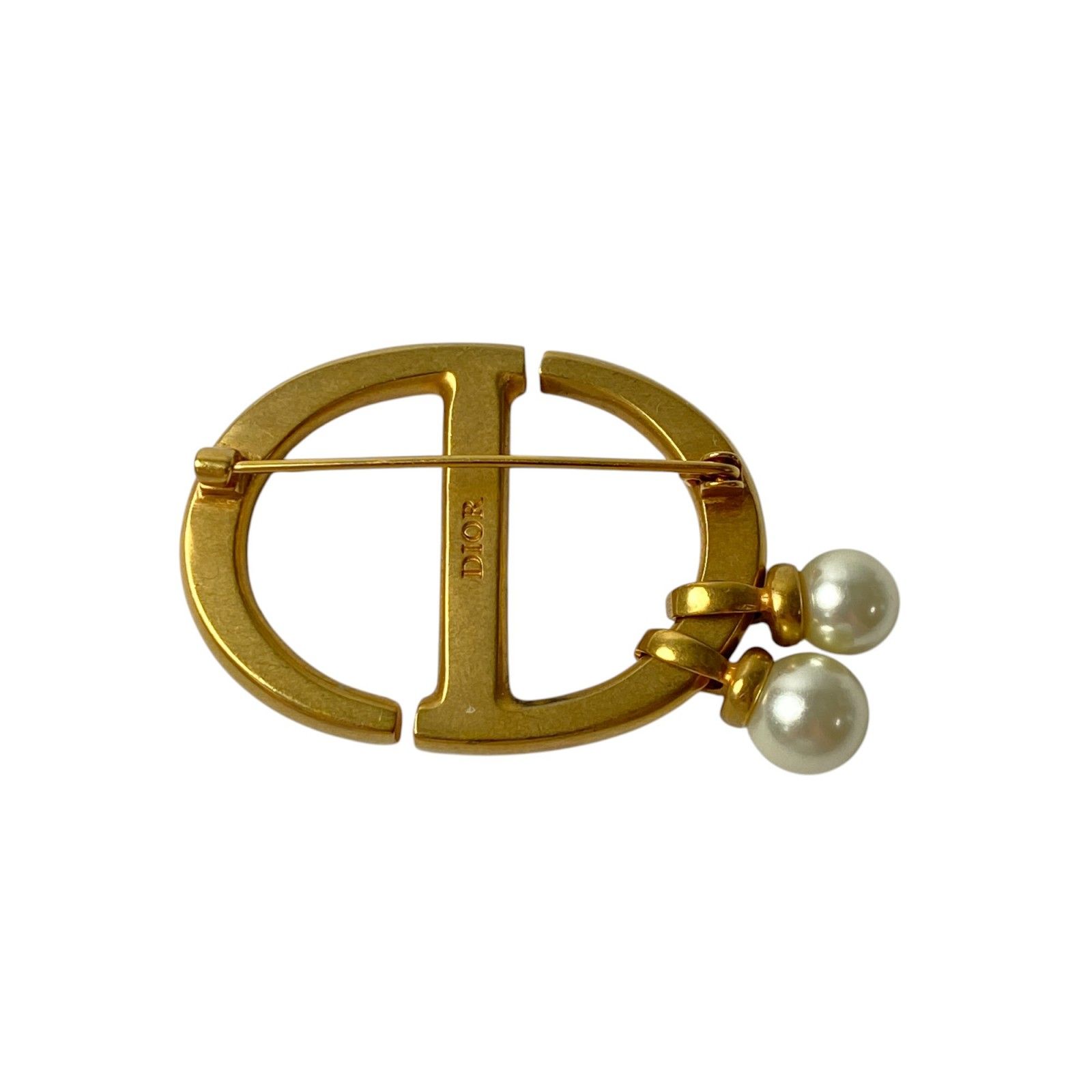 ディオール DIOR レディース CDロゴ ブローチ フェイクパール - メルカリ