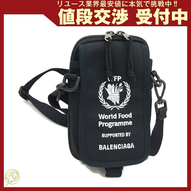 バレンシアガ ショルダーバッグ WFP コラボ ブラック - メルカリ 