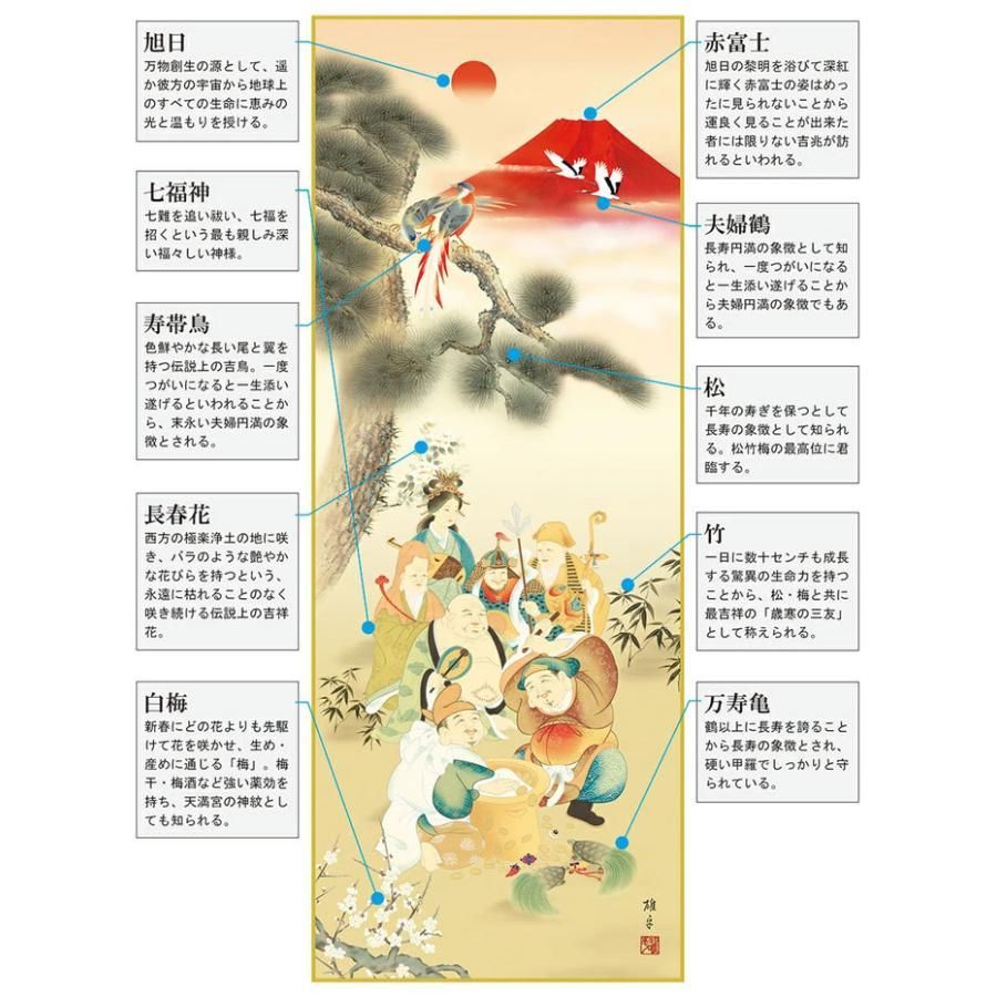 掛け軸 鵜飼雄平 来福小槌開運図 絹本 希少 軸装 茶道具 掛軸 美品 です。 m55779712549_1.jpg?1721391494