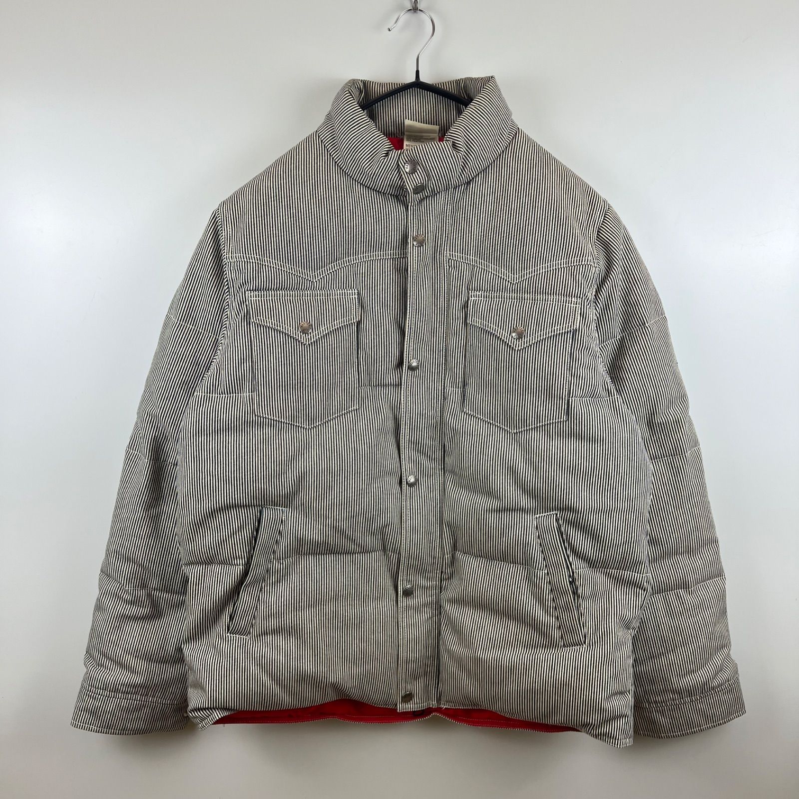 MASTERPIECE マスターピース　スノボジャケット　赤　裏原　00s MASTERPIECE 00s archive hickory down jacket L マスターピース