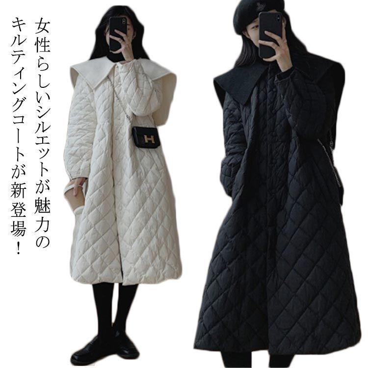 BURBERRY☆ロング中綿コート☆ゆったりシルエット☆ブラック