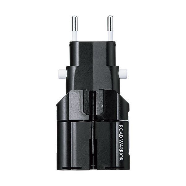 （まとめ）サンワサプライ 海外電源変換アダプタブラック TR-AD4BK 1個【
