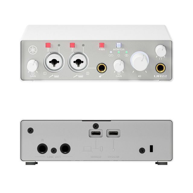 YAMAHA オーディオ インターフェイス UR22MK3 W ホワイト 2コンボ入力 2出力 USB-C