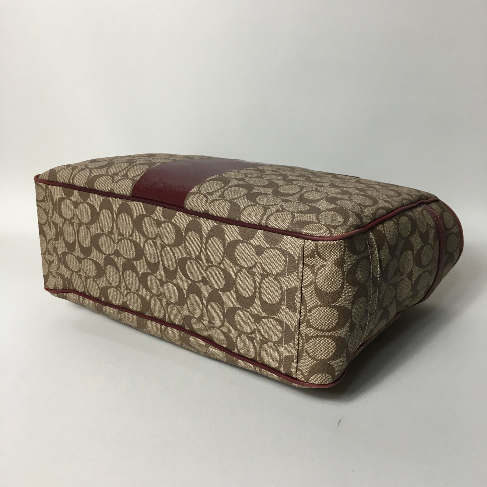 2506-328｜美品｜コーチ シグネチャー トートバッグ ボルドー