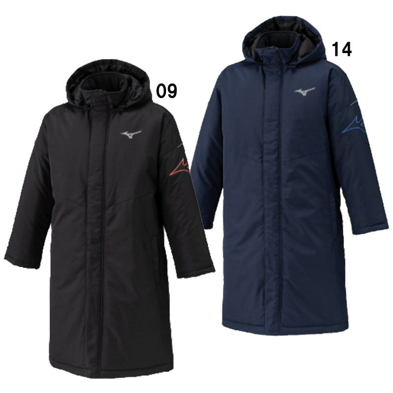 Mizuno ダウンベンチコート Lサイズ ネイビー ミズノ mizuno ベンチ