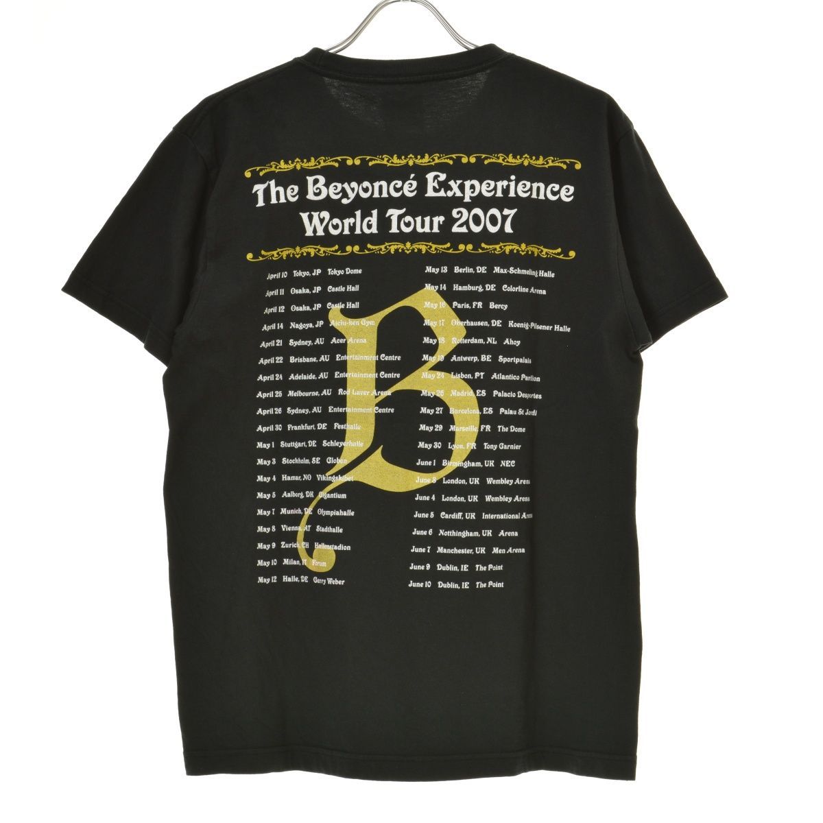 M【古着】00s y2k BEYONCE WORLD TOUR 2007 ビヨンセ Tシャツ - メルカリ