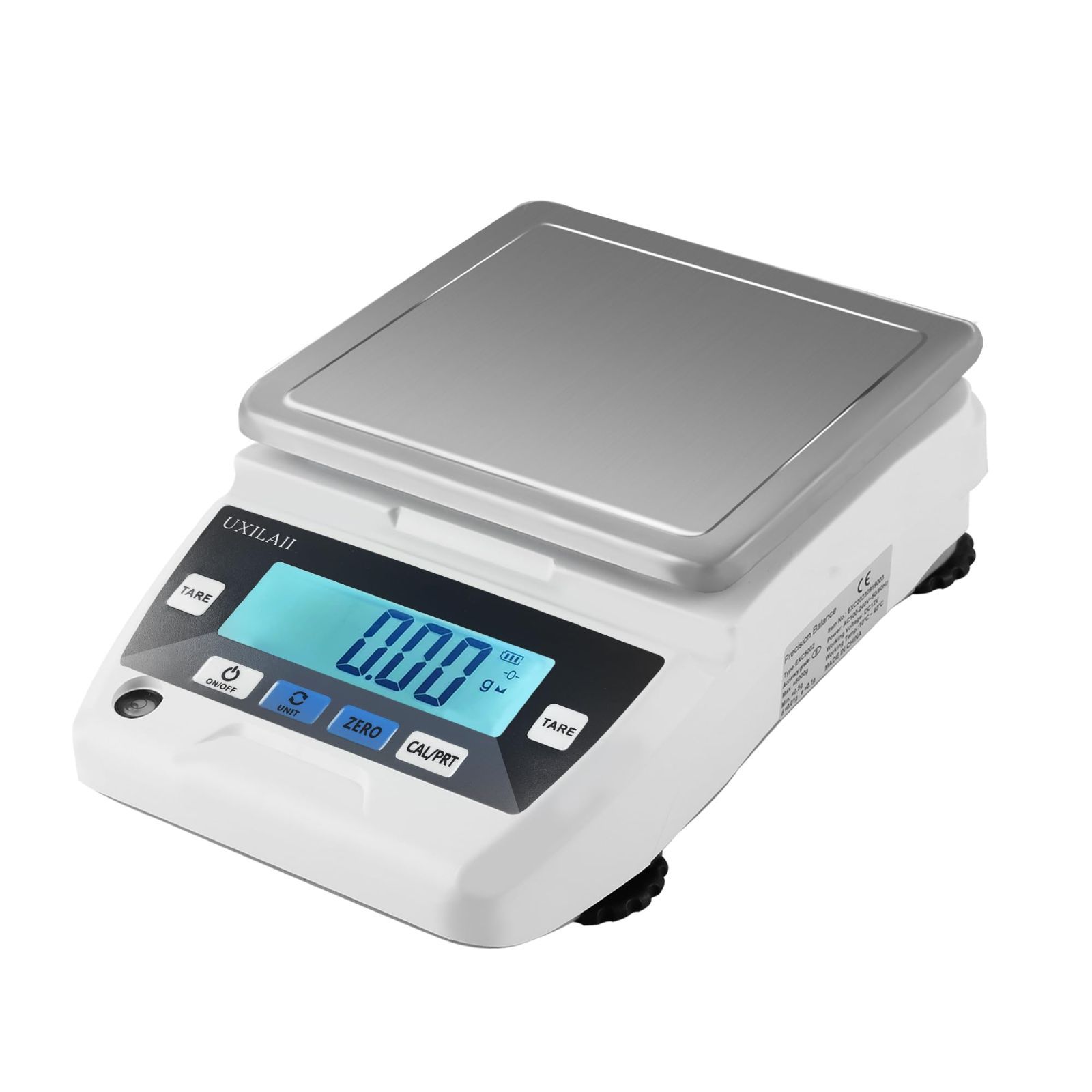 UXILAII デジタルはかり 精密スケール 5000g 0.01g dwt gn 単位 PSE 電源 デジタル 精密分析天びん 10mg 計量器 電子天秤 電子はかり 精密はかり 学校 宝石店 上皿天秤 日本語取扱説明書あり 校正分銅付き