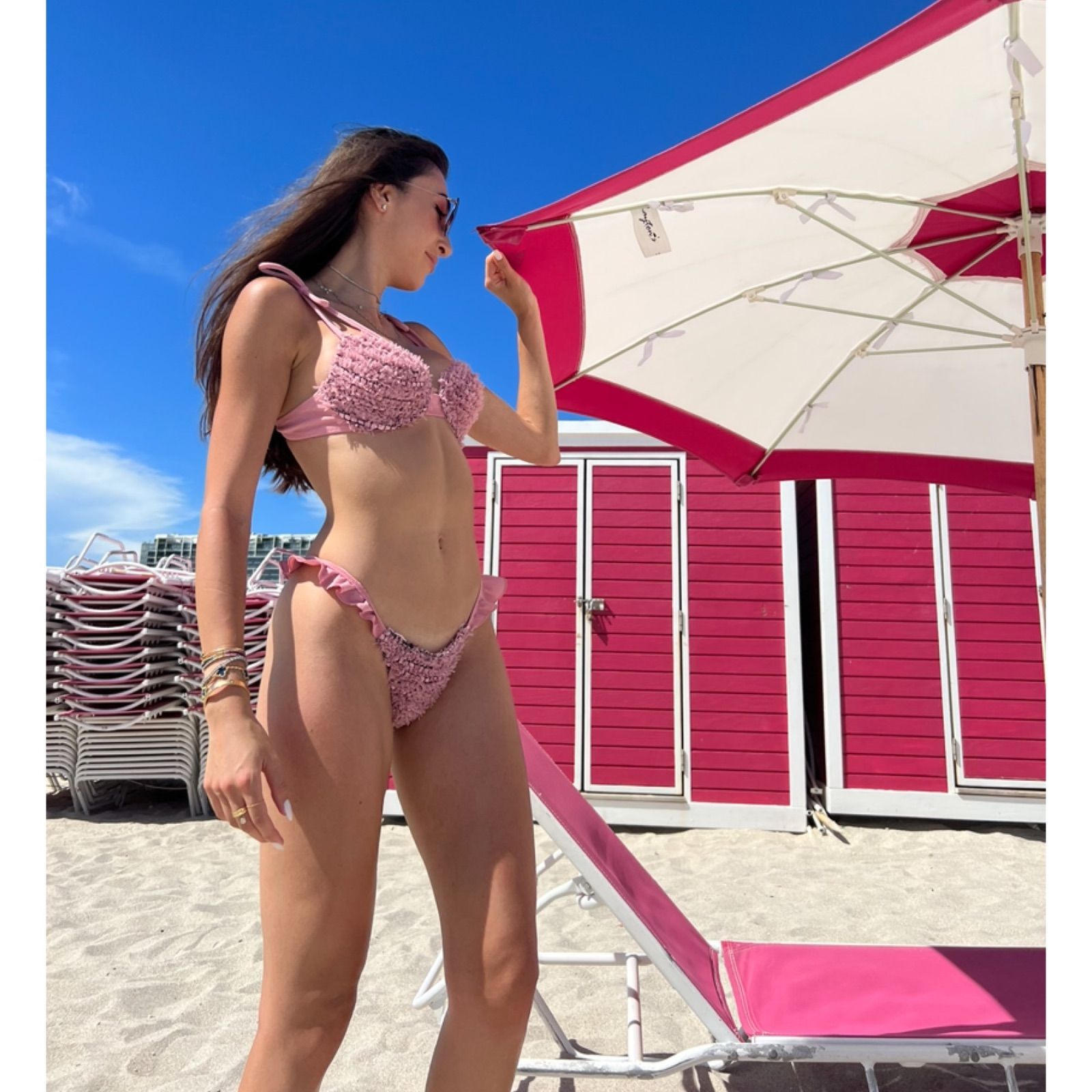 SNIDEL チュールビキニ IVR フリーサイズ タグ無し snidel 水着