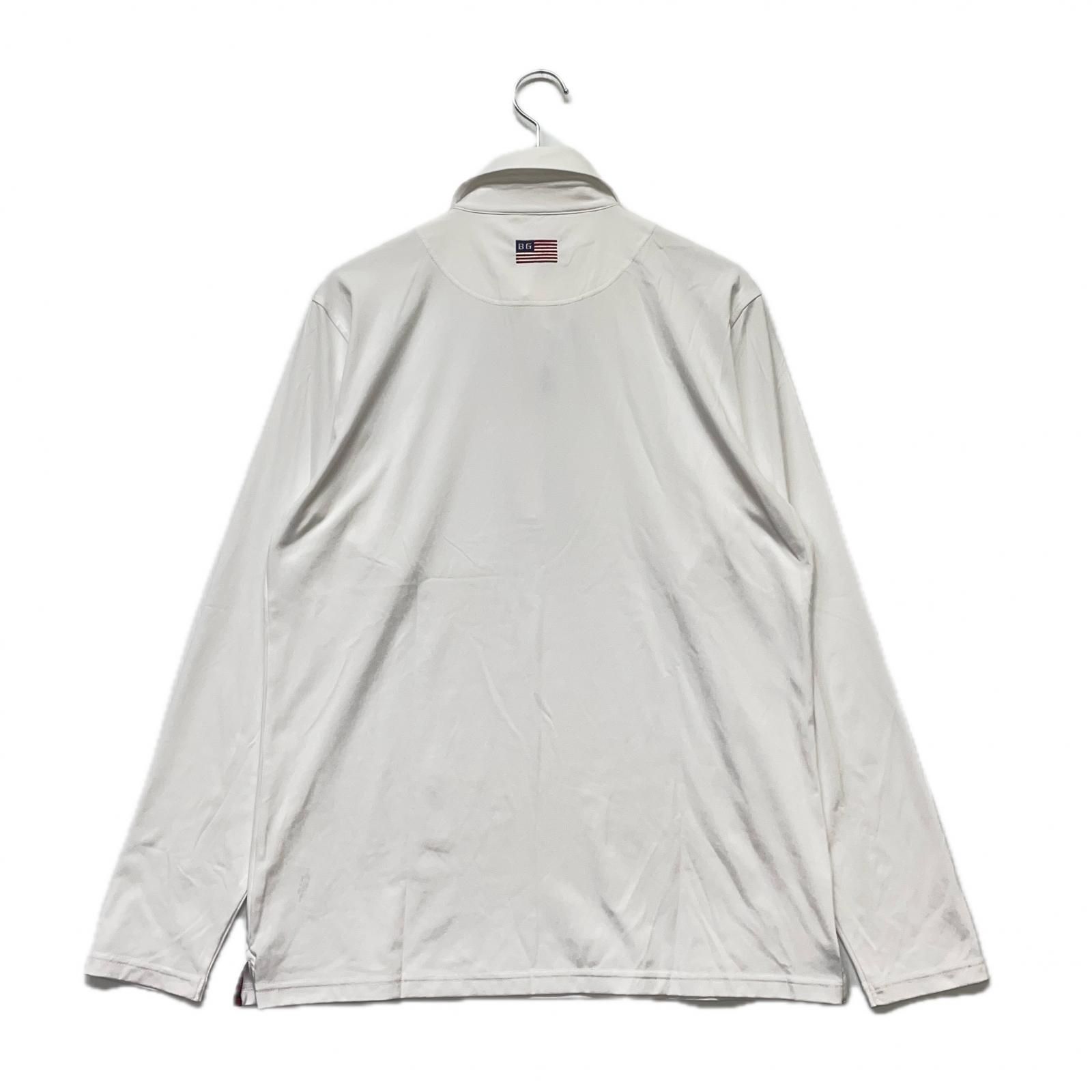 メンズ ブリーフィング BRIEFING 長袖ポロシャツ L 白 ホワイト