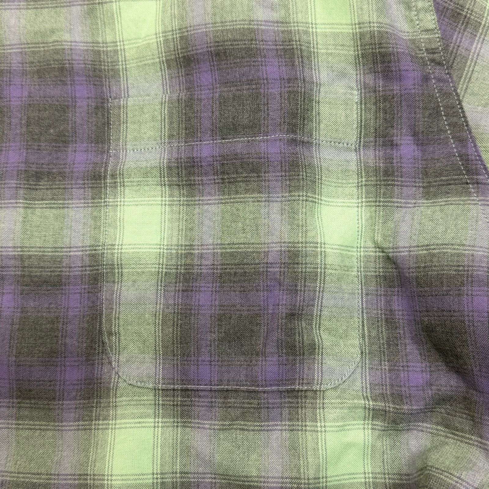 参考上代33000円 WACKO MARIA 24AW OMBRE CHECK OPEN COLLAR 参考上代33000円 WACKO MARIA 24AW OMBRE CHECK OPEN COLLAR