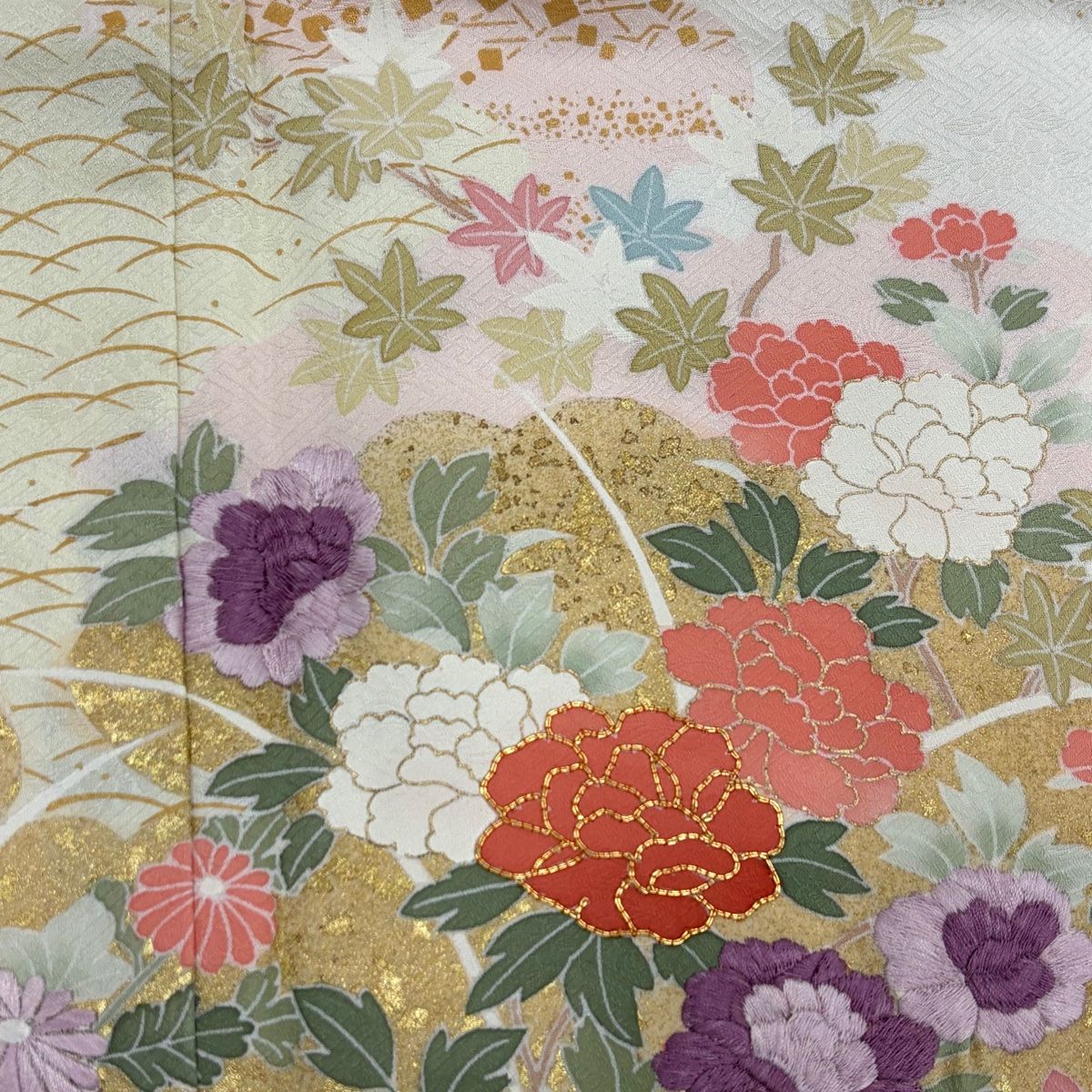 ［2326］訪問着 美品 雲取ぼかし文様 絞り 逸品 正絹 着物 袷 2326］訪問着 美品 雲取ぼかし文様 絞り 逸品 正絹 着物 袷