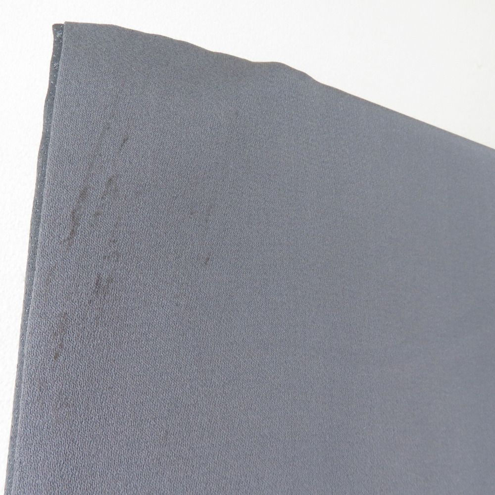 付下げ 刺繍 日本玩具文様 袷 広衿 灰色 正絹 仕立て上がり着物 紋なし