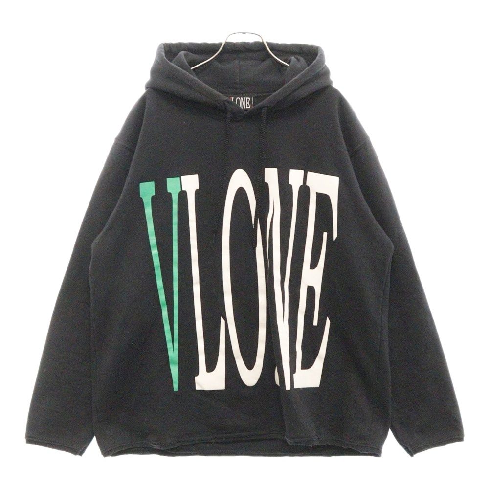 VLONE フード付きパーカー ブラック着画有り