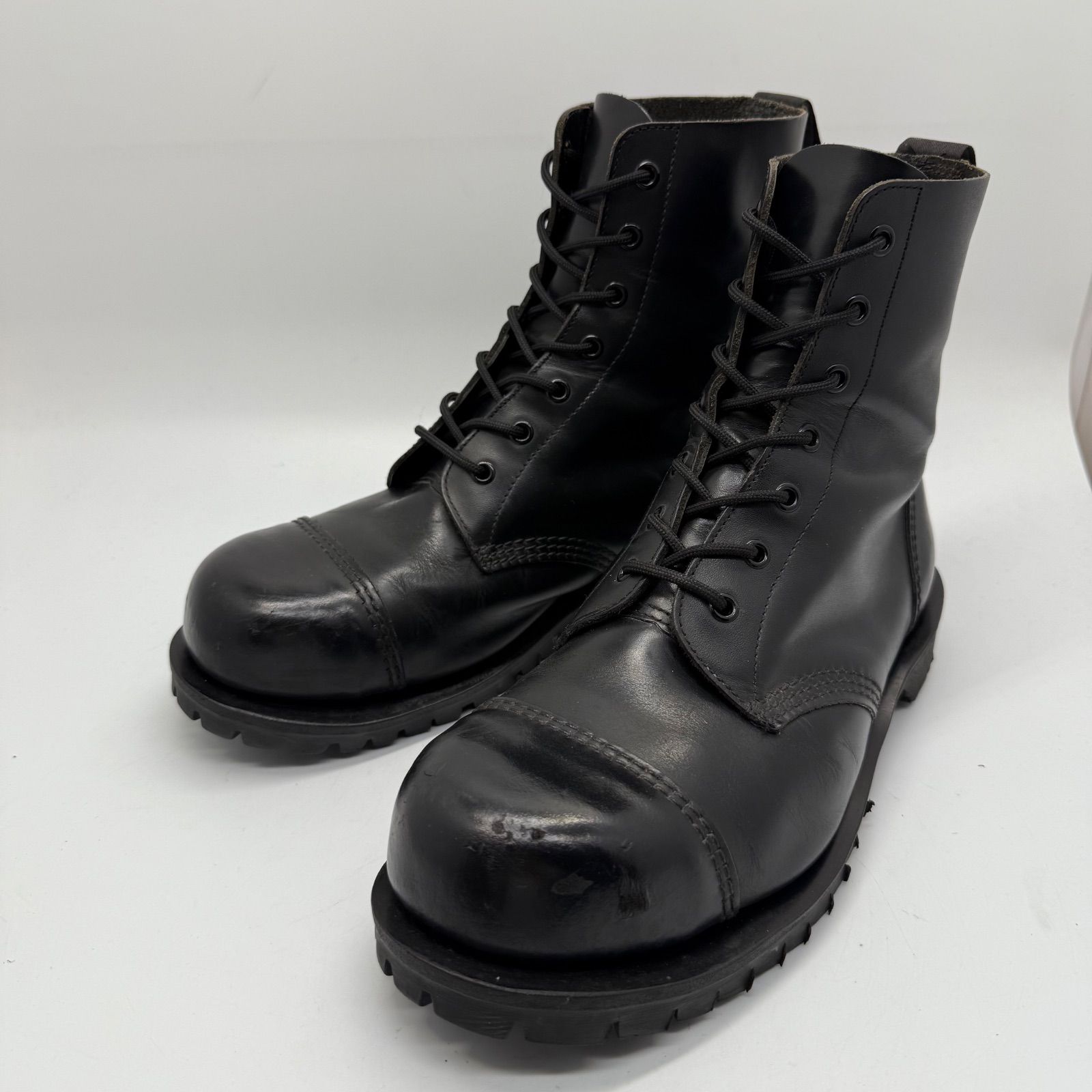 GETTA GRIP 90s 1999 england 7hole steel cap boots UK9 ゲッタグリップ 7ホール レースアップブーツ スチールキャップ 安全靴 セーフティ オールド 英国製