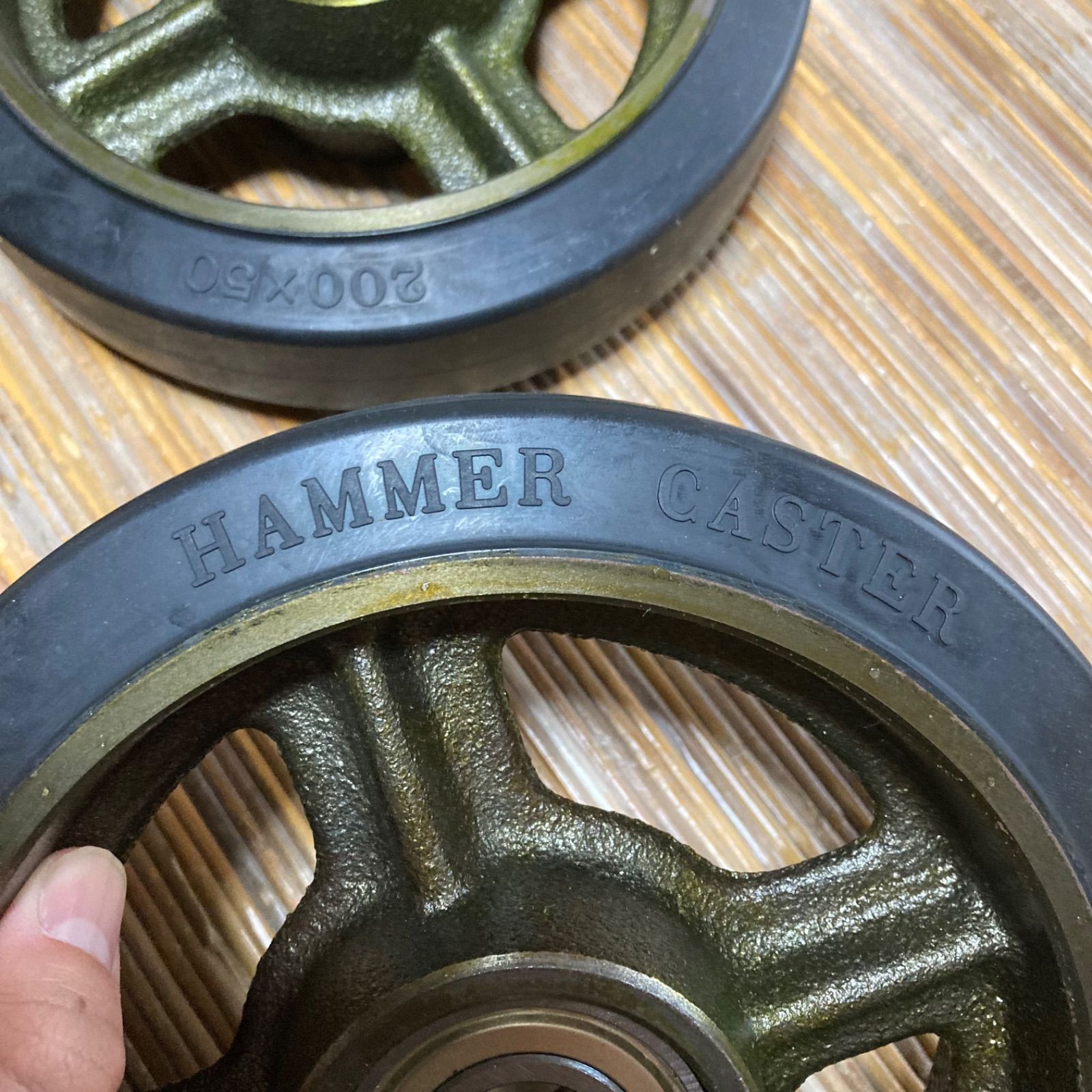 HAMMER CASTER 200×50 4本セット キャスター 特大サイズ