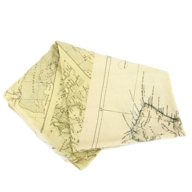 Porter Classic ポータークラシック スカーフ SOFT COTTON SCARF 21AW マップ コットン アフリカ 地図 カーキ 35004229