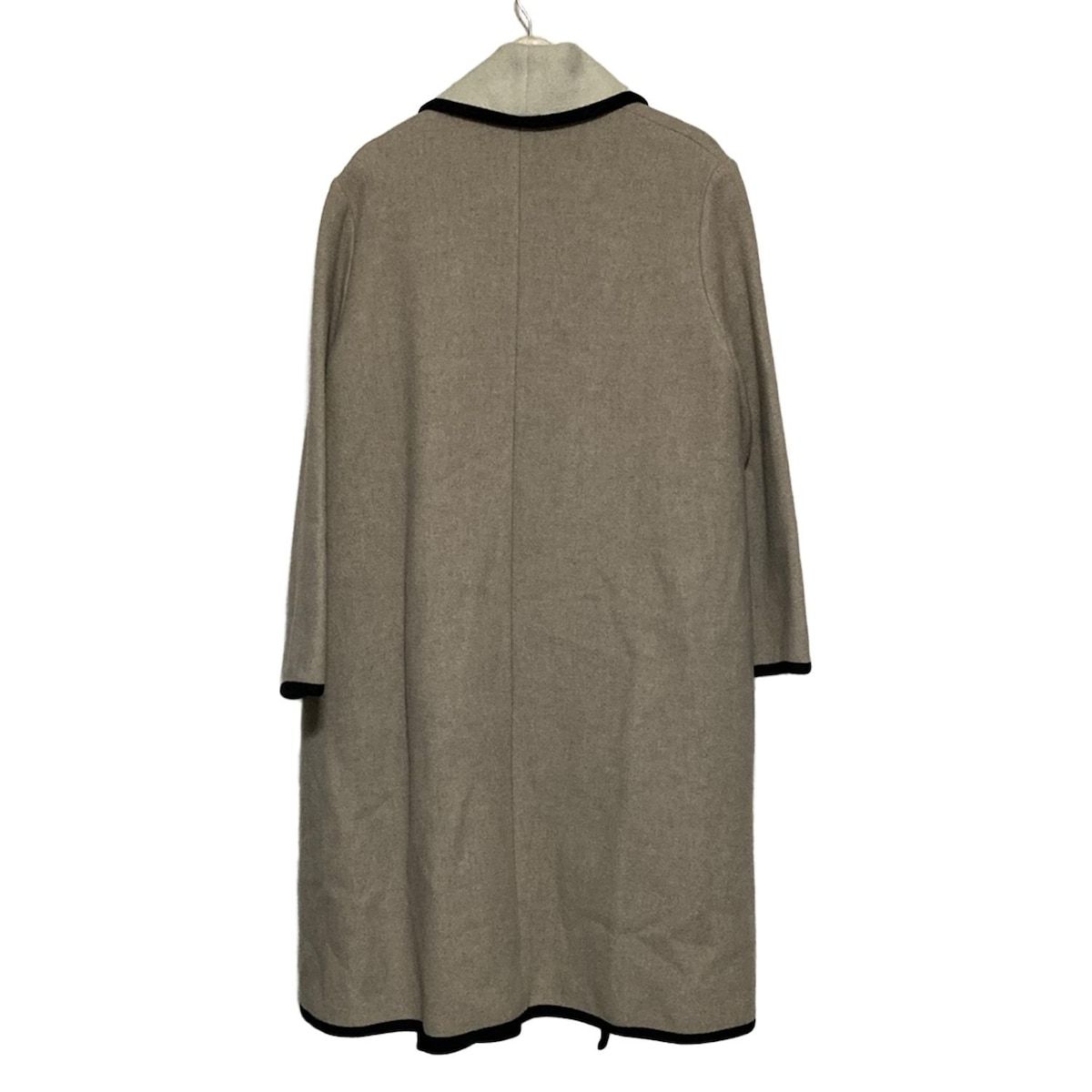 TARA JARMON タラジャーモン コート サイズ44 L レディース - ベージュ×黒 長袖 秋 冬 WWW_NOITHATQUANGTHANH_NET