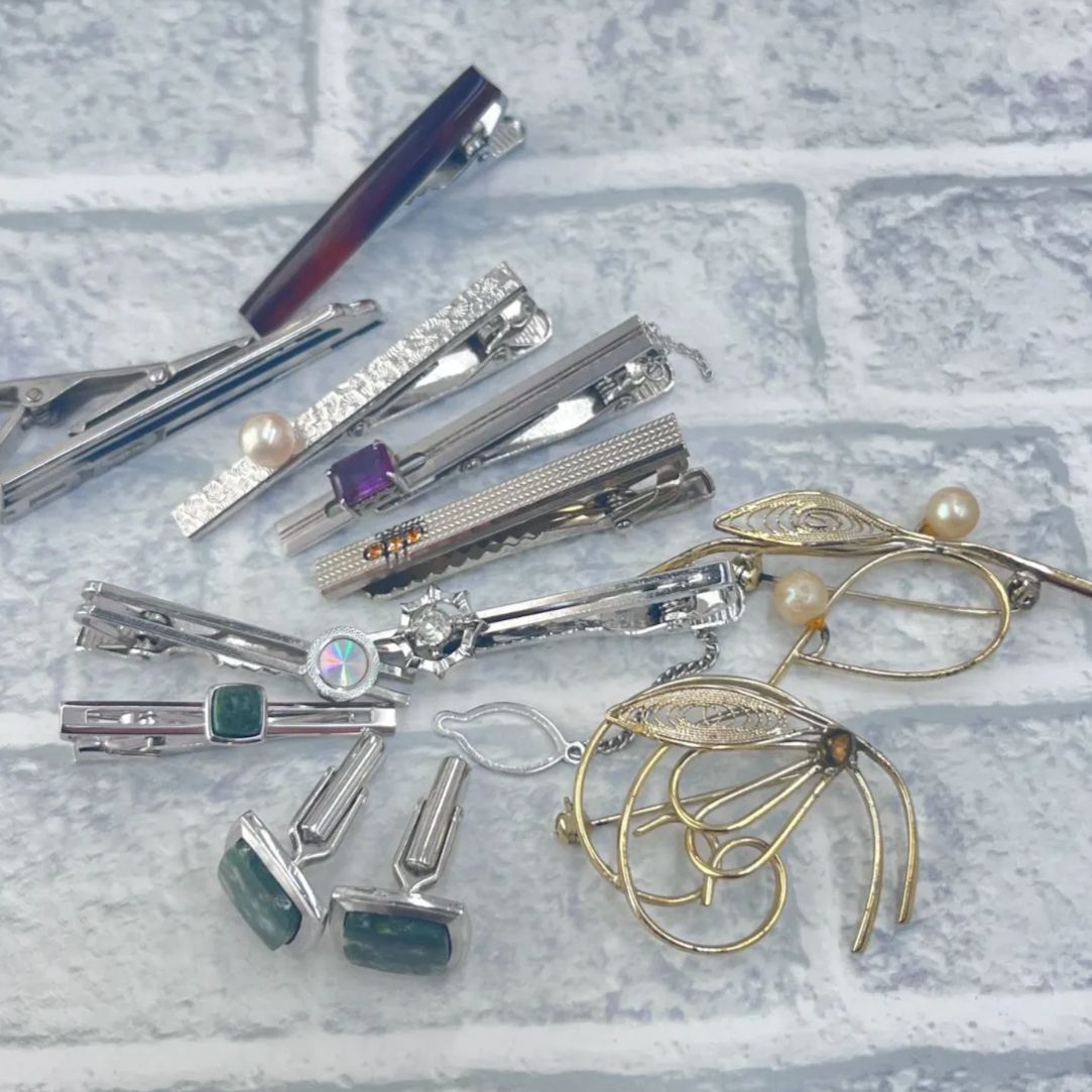 N 処分価格【ヴィンテージまとめ】148 ネクタイピン カフス まとめ