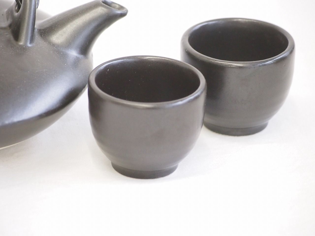 国産美濃焼 黒千代香2合セット2客ツル付(450g)小正酒造