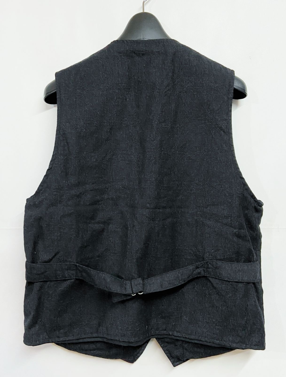 Engineered Garments ベスト 幾何学 ブラック グレー ENGINEERED GARMENTS｜エンジニアドガーメンツ ショールカラー