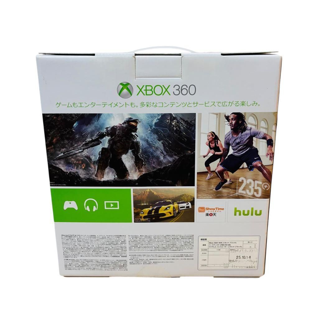XBOX 360 エックスボックス 250GB ゲーム機 リキッドブラック HALO4 TOMB RAIDER レトロ ゲーム機 本体