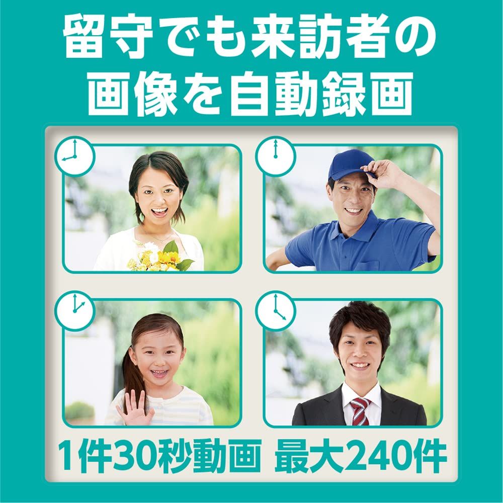 テレビドアホン 高感度カメラ搭載
