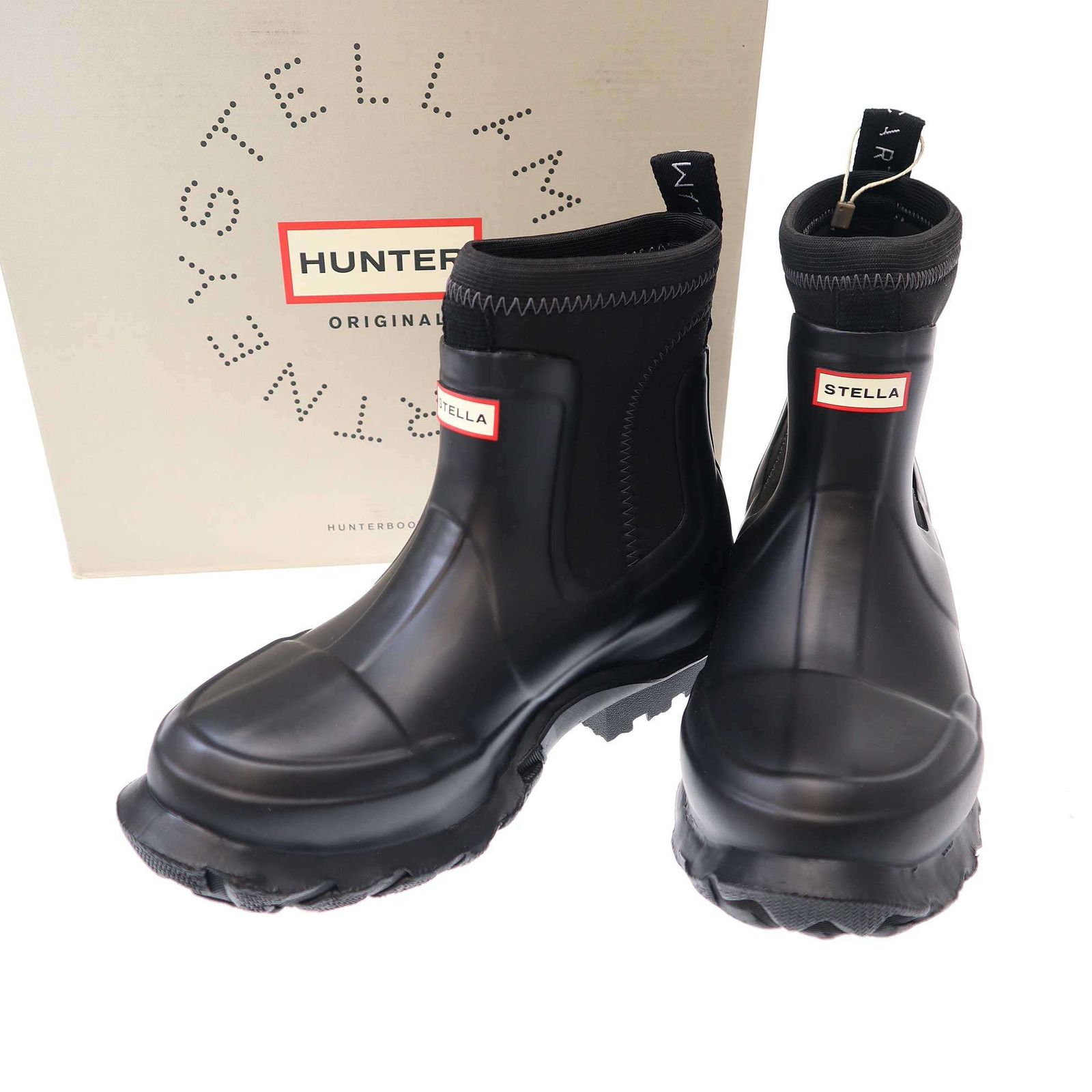 ステラマッカートニー　ハンター　レインブーツ　ブラック ステラマッカートニー ハンター レインブーツブラック