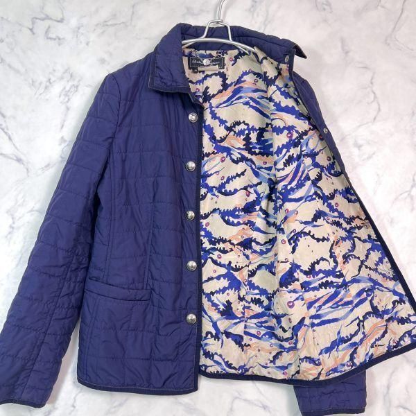 概ね美品 フェラガモ キルティングコート ガンチーニボタン 裏地絹