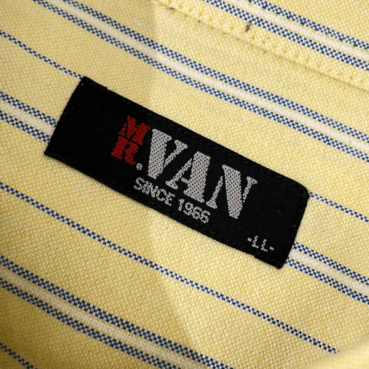 新品 VAN JAC 19SS MR.VAN ミスターヴァン ロゴ刺繍 スイングトップ ブルゾン 3L 紺 春夏 ハリントン ドリズラー ドッグイヤー ジャケット 新品 VAN JAC 19SS  ミスターヴァン 刺繍ロゴ オックスフォード