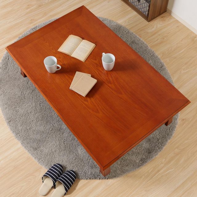 折脚和風座卓１２０７５ＯＡＫ