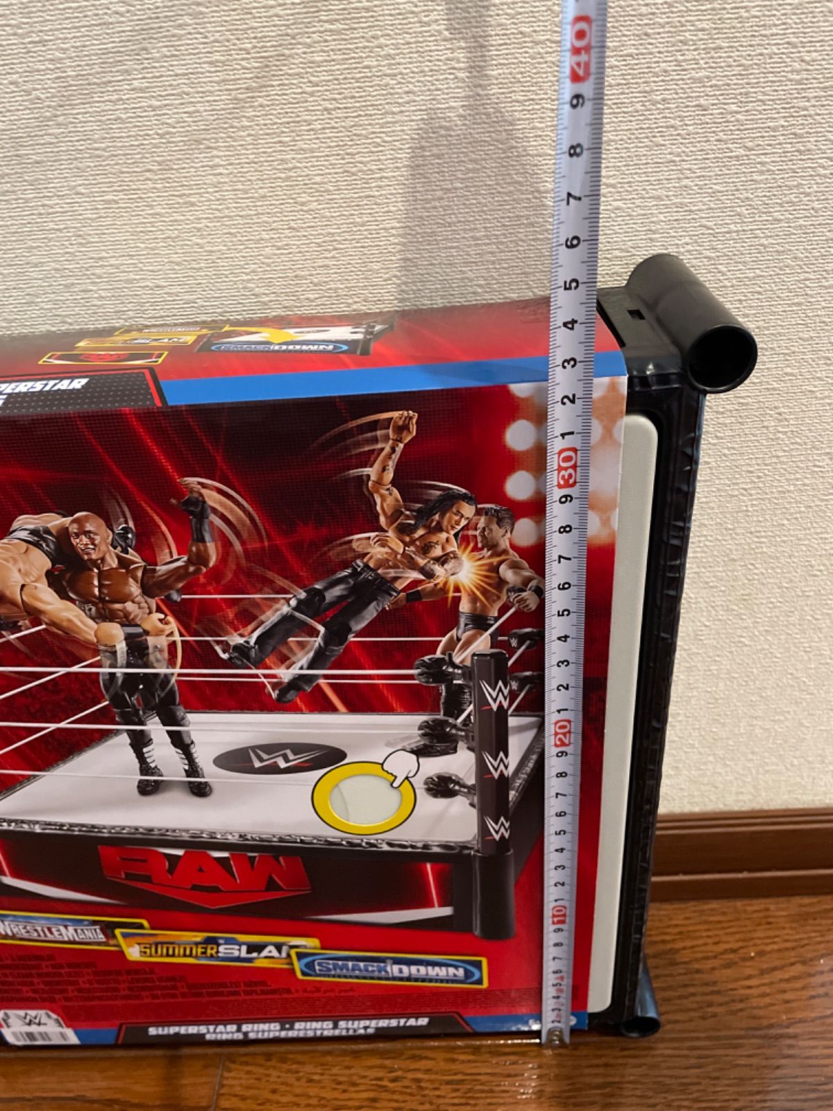 WWE アクションプロレス フィギュア リング 直径約32センチ