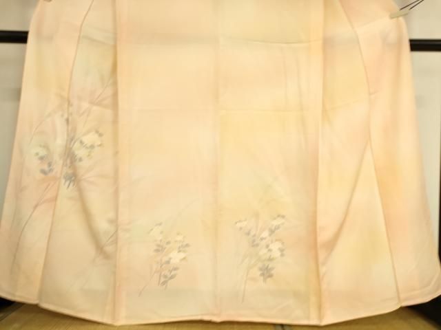 平和屋着物▽訪問着　単衣　刺繍　菊　暈し染め　正絹　逸品　DAAS0711az 平和屋着物▽訪問着 単衣 刺繍 菊 暈し染め 正絹 逸品 DAAS0711az