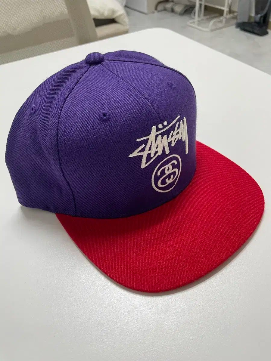 STUSSY ステューシー リンク ロゴ スナップバック パープル