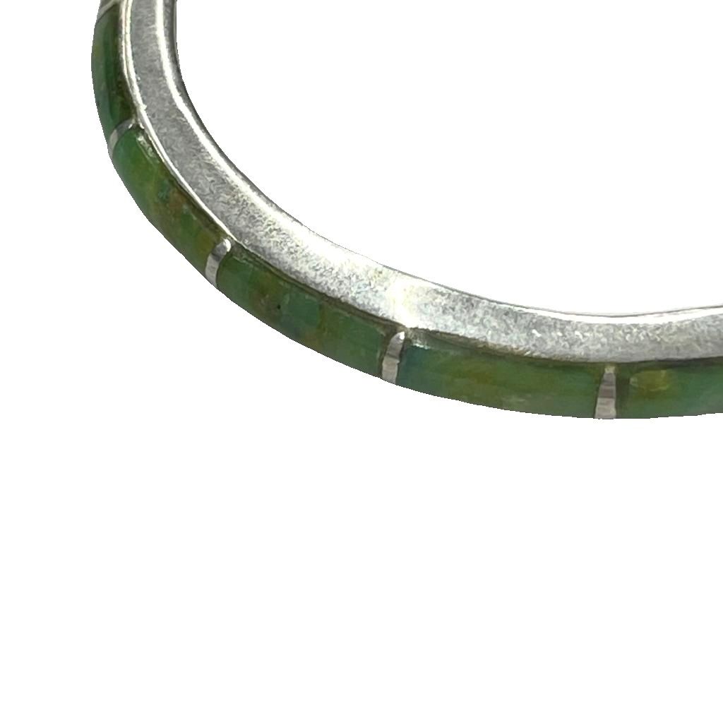 １００％正規品保証！ ターコイズ バングル ブレスレット 925刻印 シルバー 緑 グリーン