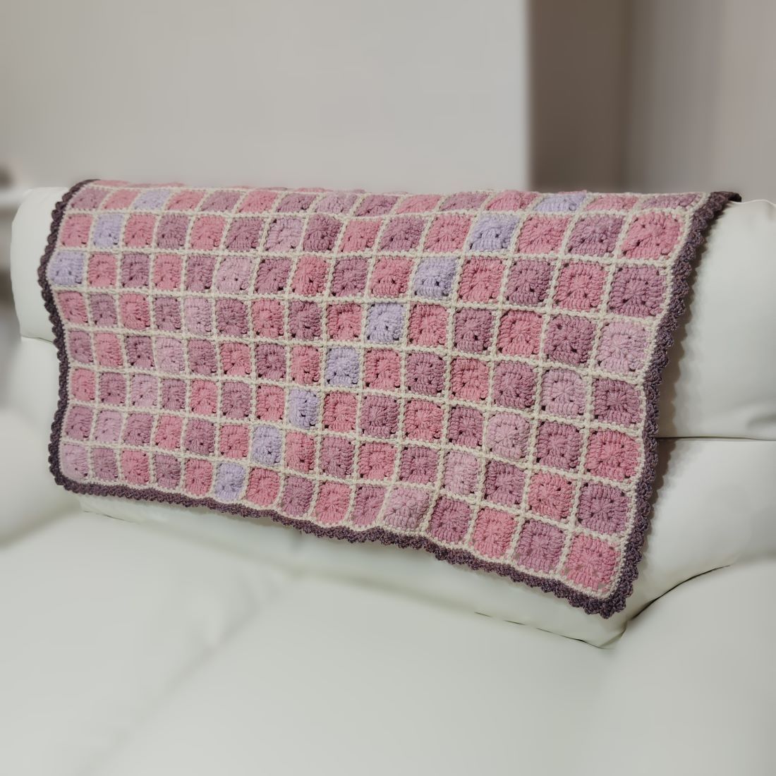 55 ハンドメイド、ブランケット、ひざ掛け 55 ハンドメイド、ブランケット、ひざ掛け