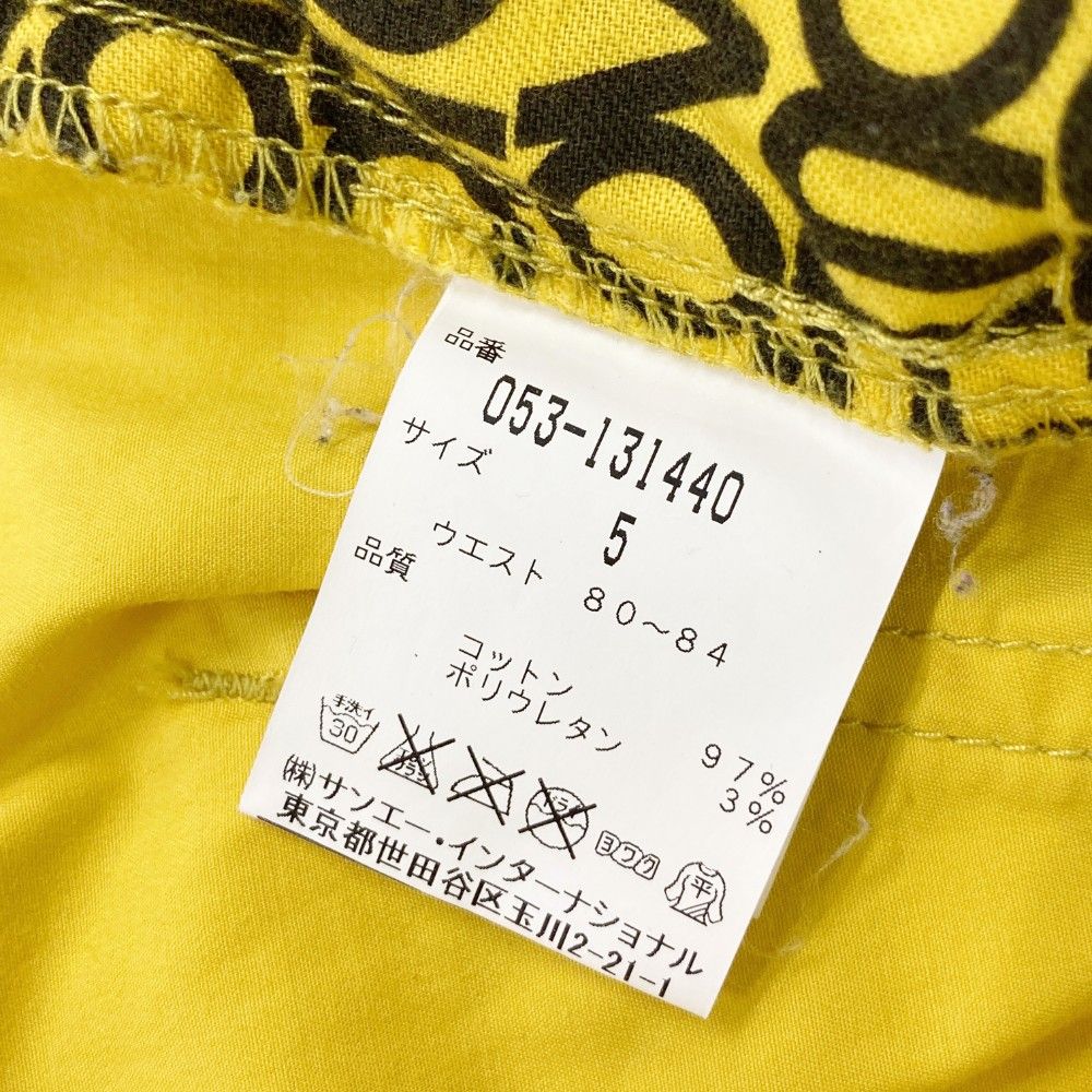 パーリーゲイツ　サイズ5 サイズ：5 PEARLY GATES パーリーゲイツ ストレッチパンツ イエロー系