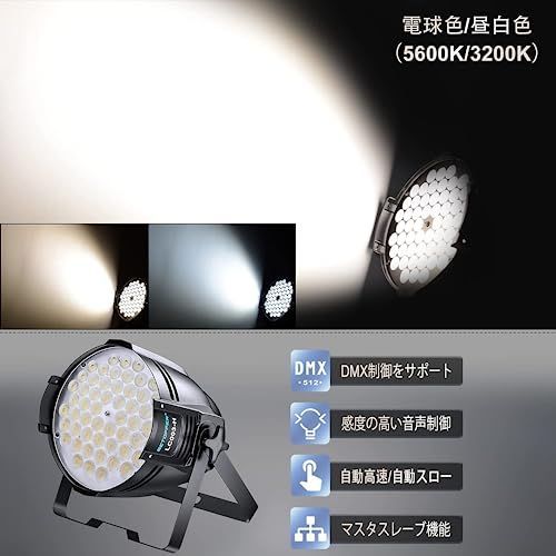 4pack BETOPPER 舞台照明 54*2W LED スポットライトLC003-H ステージ