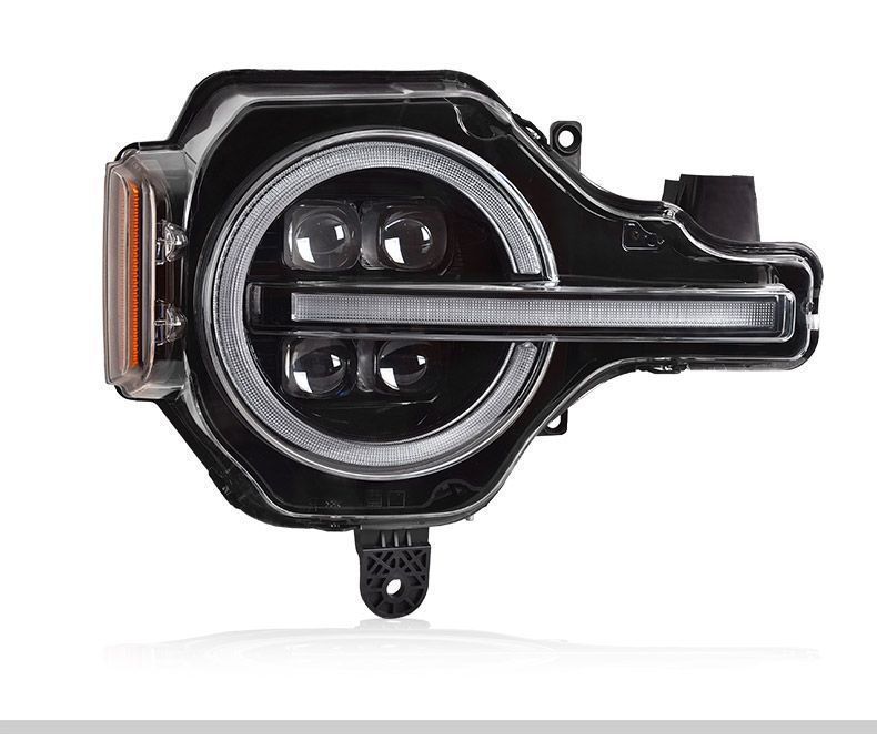 Ford Bronco対応 2020〜2025年式 LEDヘッドライト左右セット 流れるウインカー付き デイライト仕様 烈馬 LED大灯ユニット