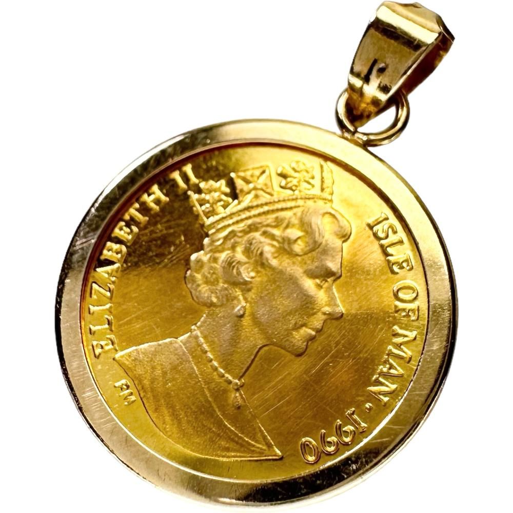 ペンダントトップ マン島キャット金貨 1/25oz K24 - メルカリ