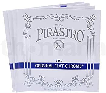 PIRASTRO ORIGINAL FLAT-CHROME オリジナルフラットクローム コントラバス弦セット