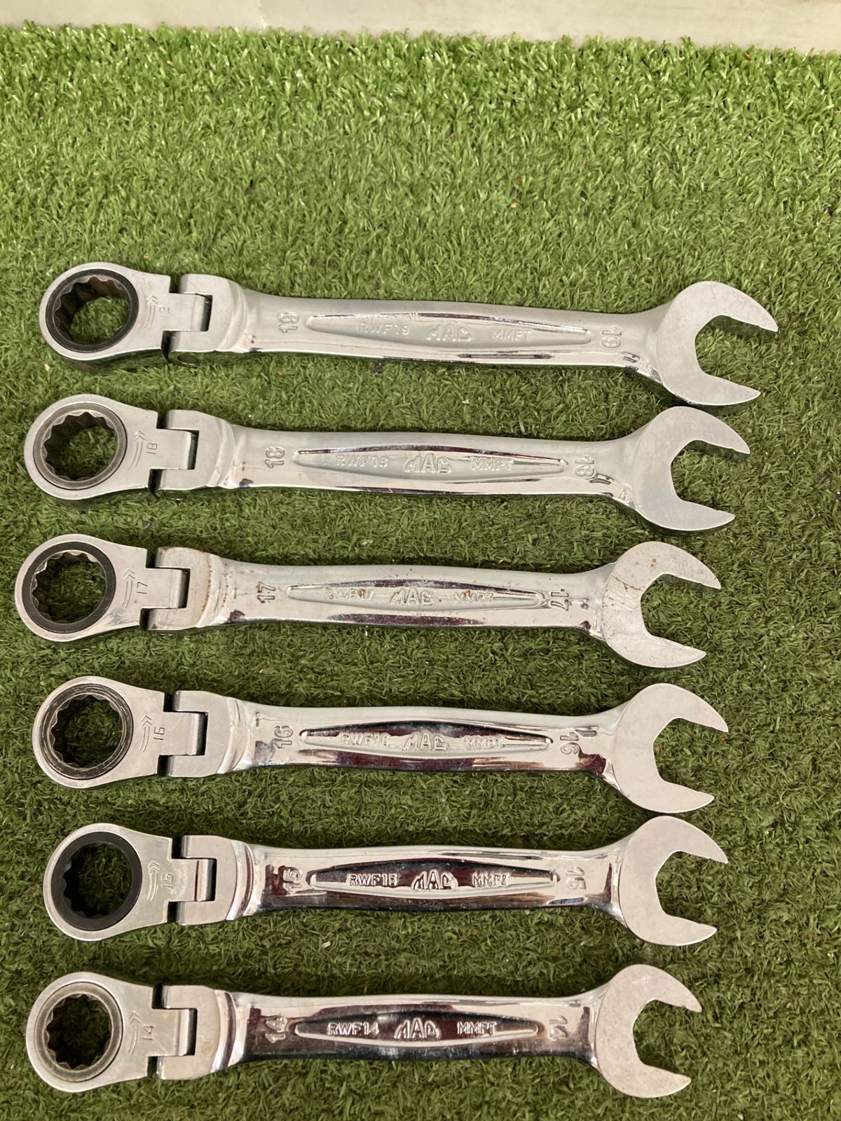 品 0921 MAC TOOLS マックツールズ フレキシブルコンビネーションギアレンチセット 12本セット 8mm~19mm RWF8~RWF19 ITLMEBREKG2O