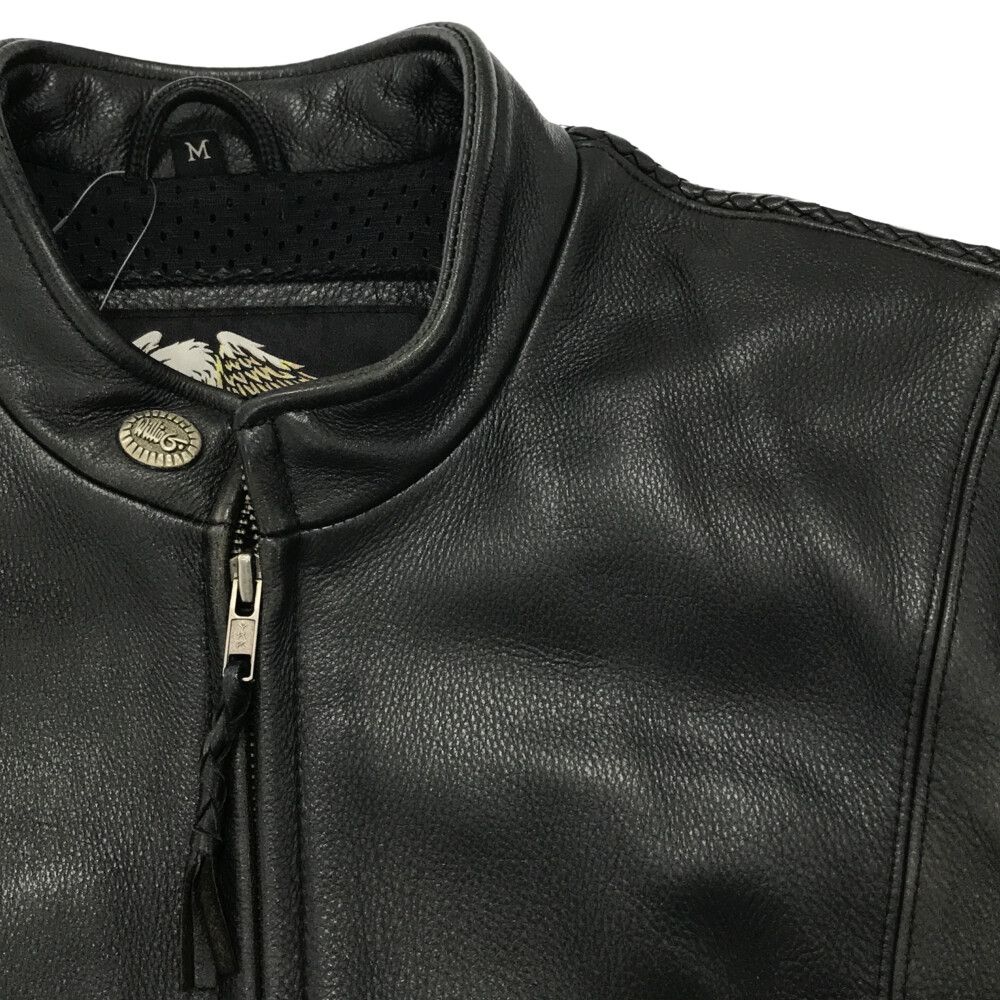 HARLEY DAVIDSON (ハーレーダビッドソン) バックロゴ刺繍 レザー