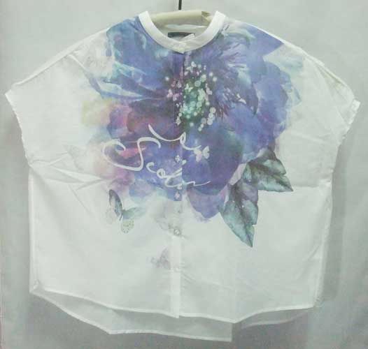 シャツ ブラウス iS ScoLar イズスカラー 花柄 ローン 552244 01)オフ白 Mフリー シャツ ブラウス iS ScoLar イズスカラー 花柄 ローン 552244 01