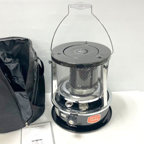 小型石油ストーブ 石油ヒーター タンク容量4.5L 0.25Lh ♥ アウトドア 冬キャンプ 軽量 ≡DT6629