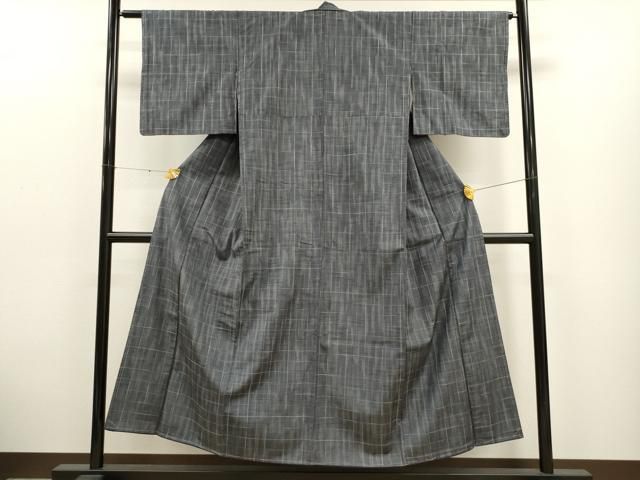 平和屋着物●上質な紬　刺し子　格子柄　正絹　逸品　CAAT9328dy 平和屋着物○上質な紬 刺し子 格子柄 正絹 逸品 CAAT9328dy - メルカリ