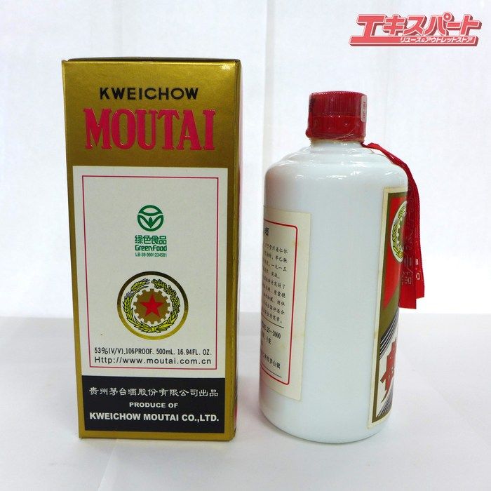 未開栓 マオタイ 貴州茅台酒 KWEICHOW MOUTAI 中外馳名 五星麦ラベル 500ml 2002年 約945g 公田店 - メルカリ