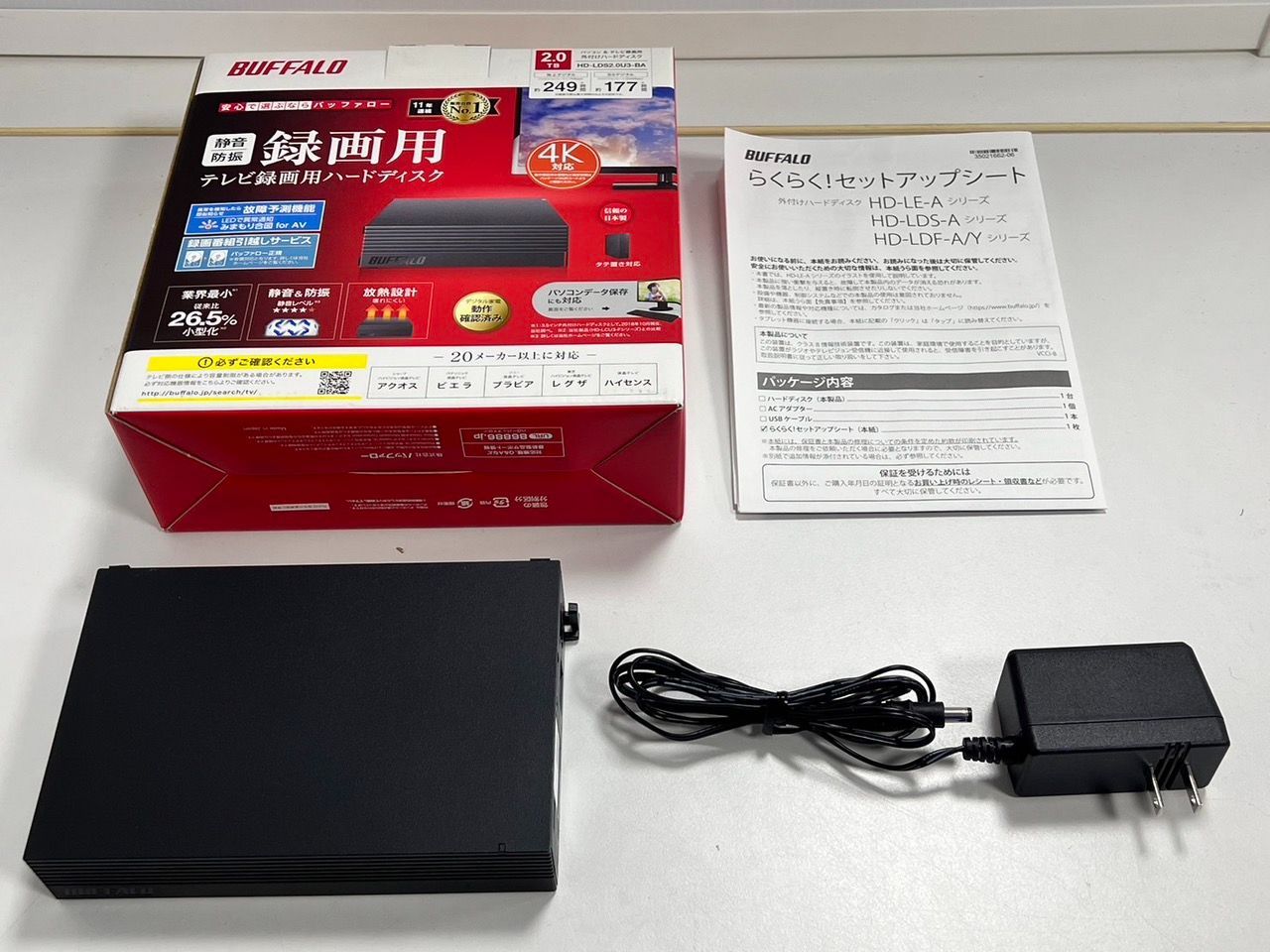 BUFFALO テレビ録画用 ハードディスク （2.0TB） HD-LDS2.0U3-BA