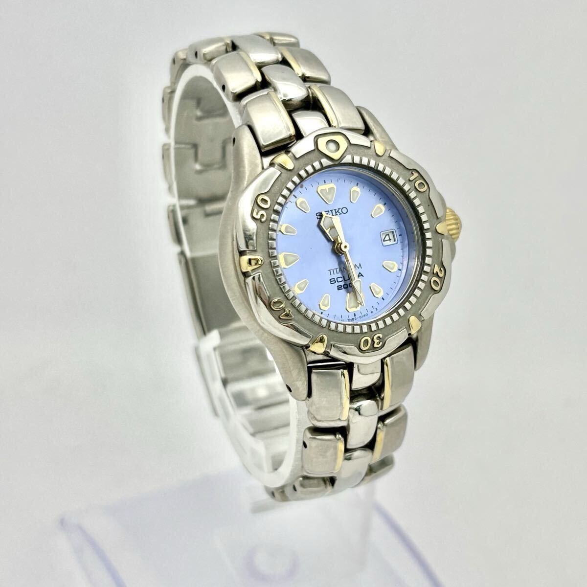 新品電池】 SEIKO セイコー SCUBA スキューバ レディース 腕時計